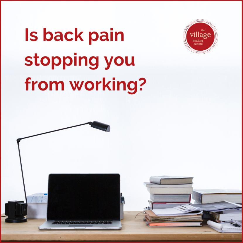 Is back pain stopping you from working?