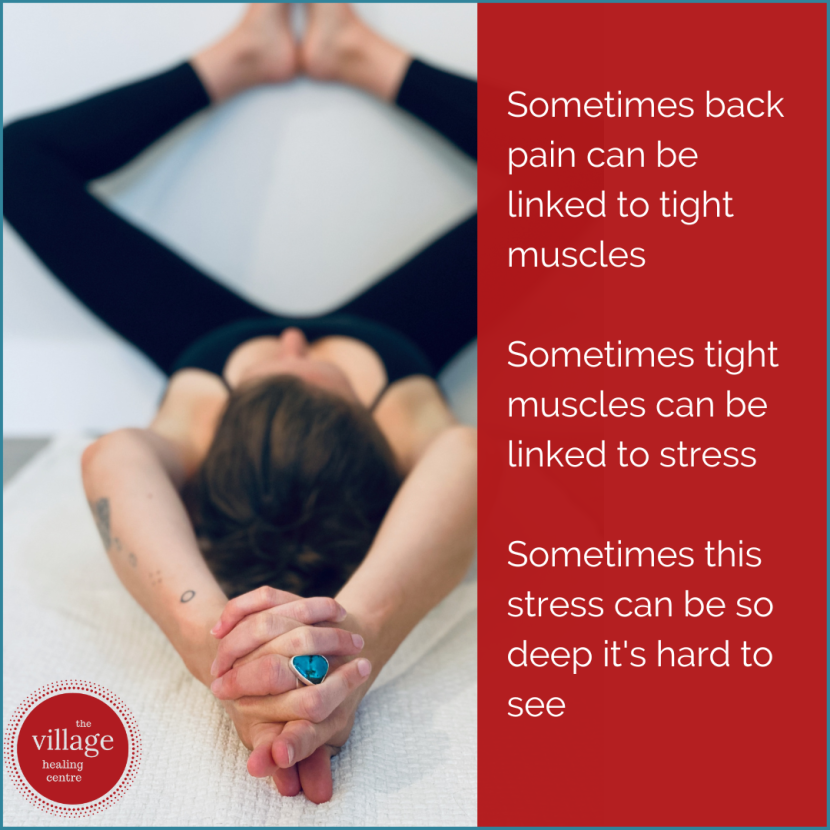When back pain comes from tight muscles due to stress