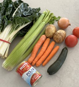 Nonna Rita's Vegetale Vegetable Soup - ingredients (The Village Healing Centre)